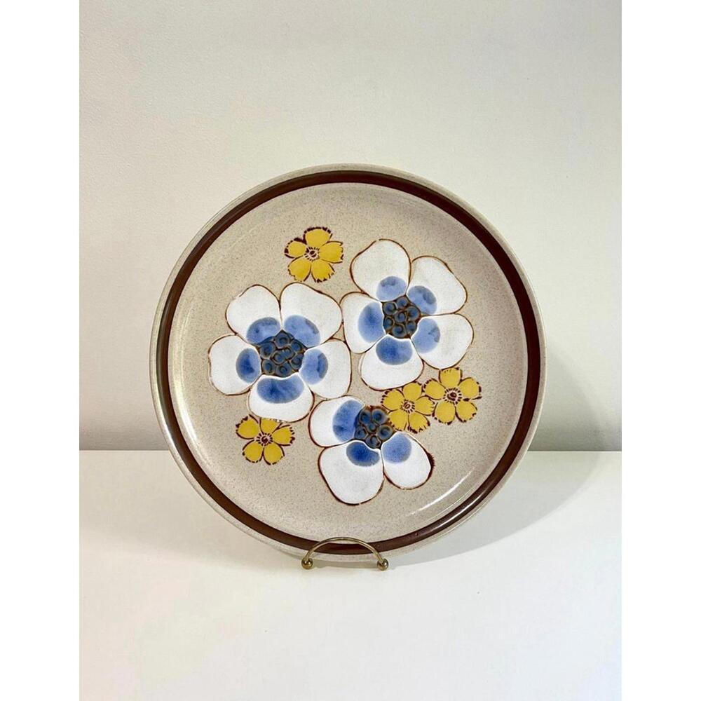 International China Avanti “Liana” Chop Plate / Vintage 70s Plate Stoneware